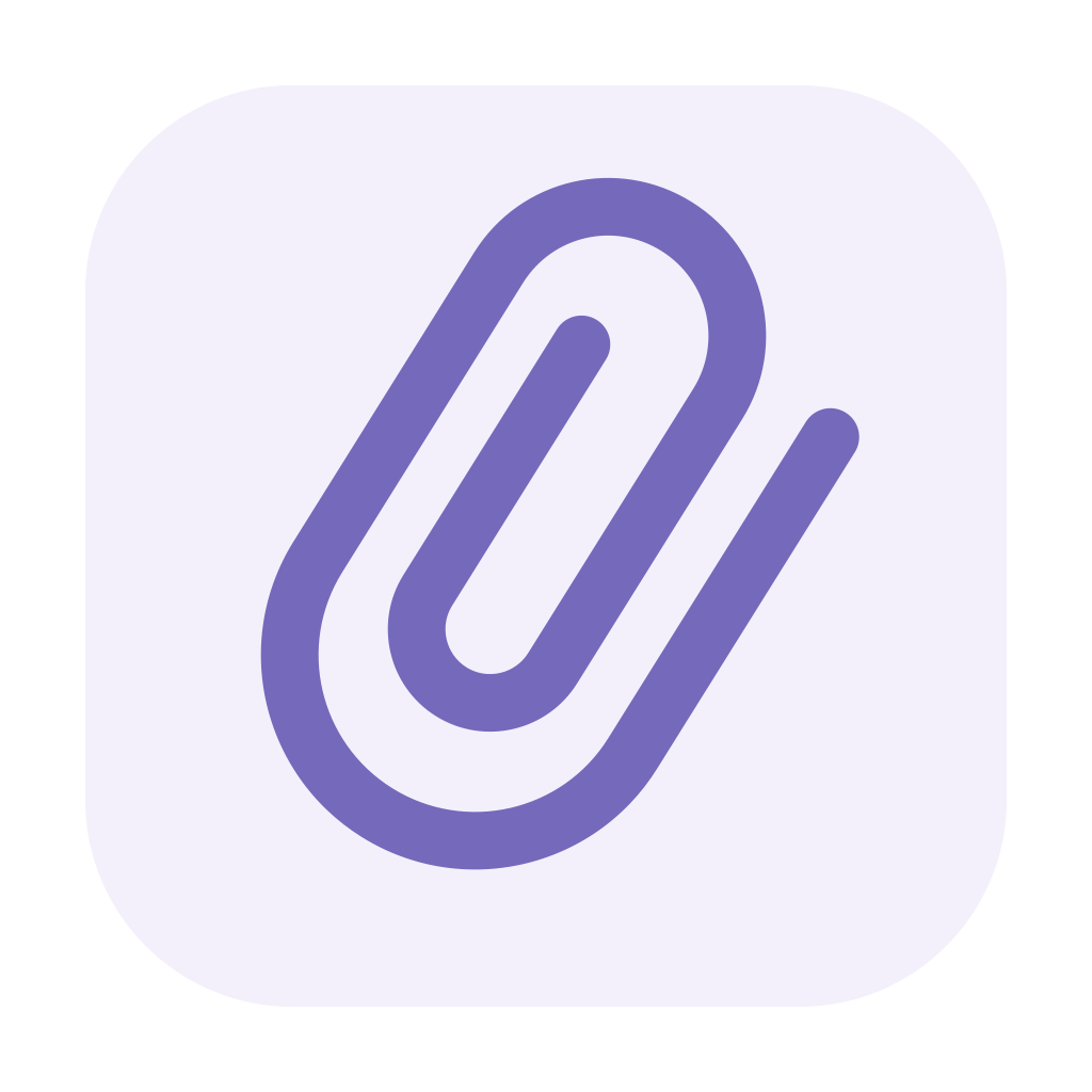 Attached for Mail paperclip app icon